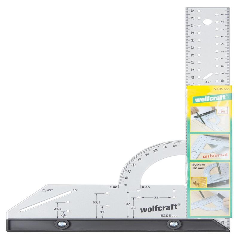wolfcraft Universal Angle & Try Square for Measuring, Drawing & Cutting, 300mm 8