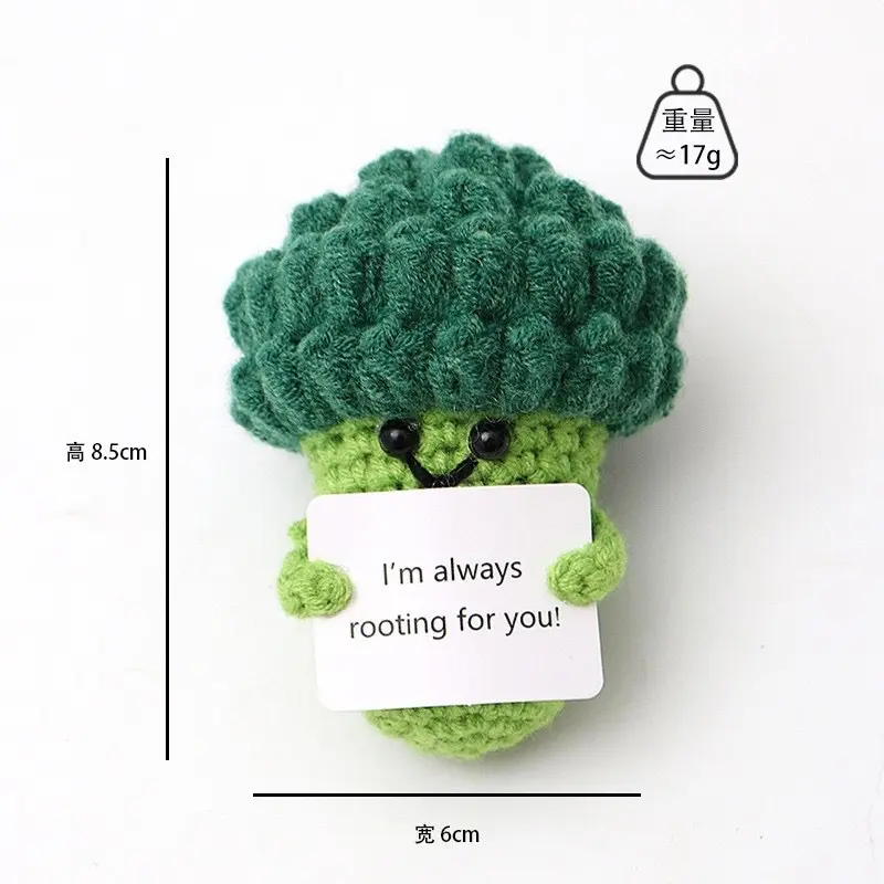 Knitted Positive Ornaments, Emotional Support Gift, Handmade Creative Crochet Dolls, Funny Mini Home, Room Decorations, Gifts for Holiday, Birthdays, Encouragement to Friends and Family, Home Parties! Ideal for Student Exams Graduation. 7