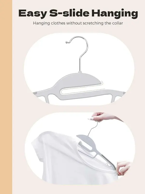 Non-Slip Heavy Duty White Plastic Coat Hangers Adult Size,50,80,100 pak hanger 3