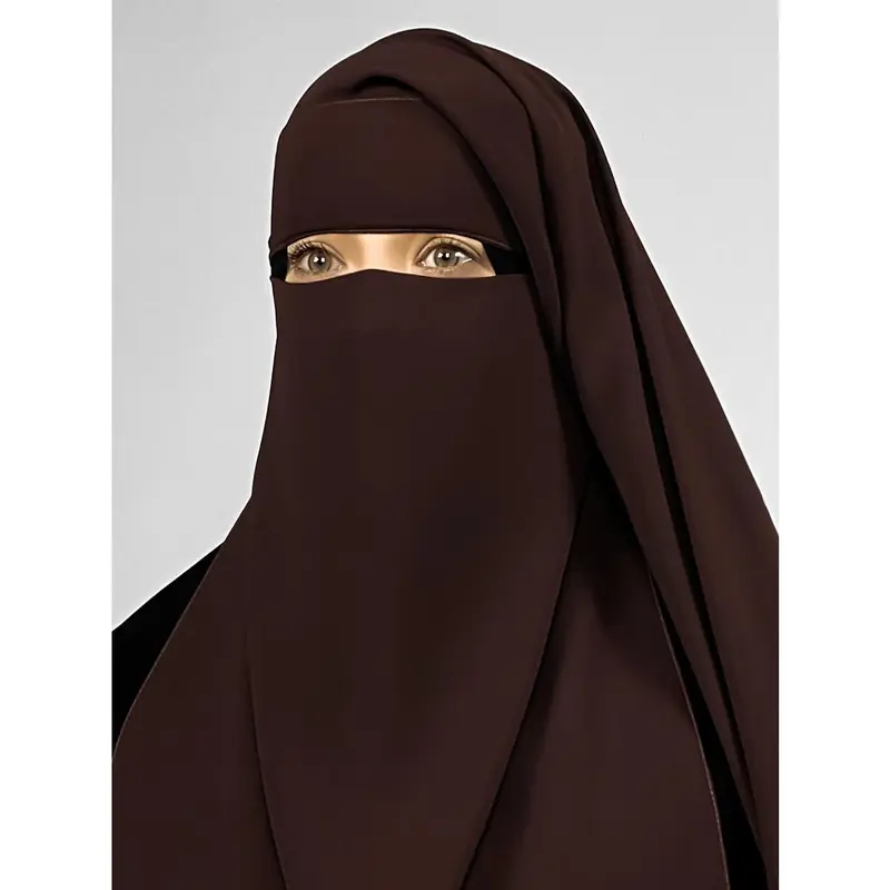 Short 2 Layer Niqab: No-Pinch 5