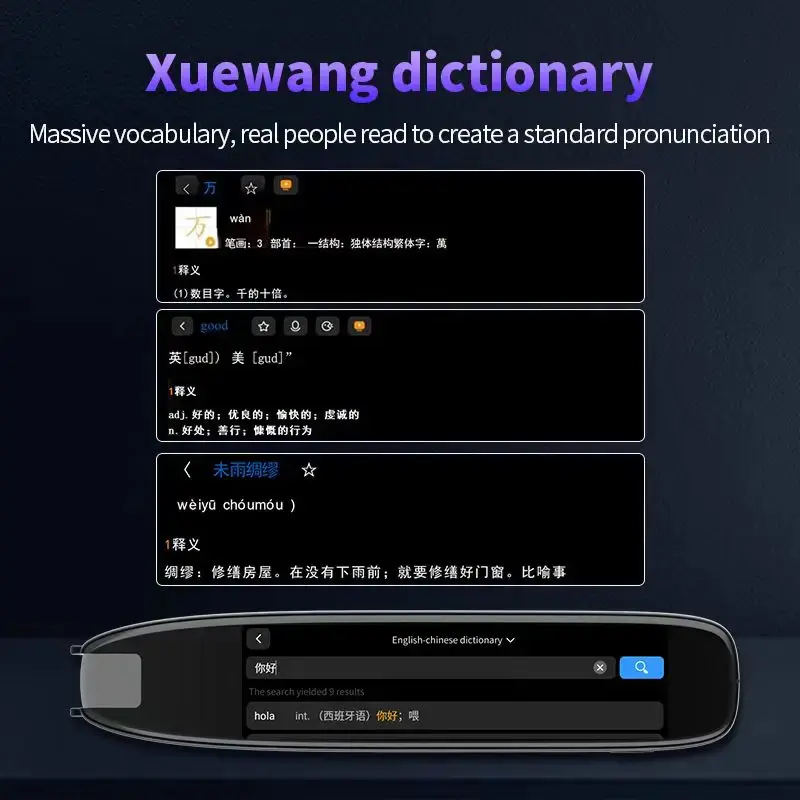 English Intelligent Scanning Point Reading 123 Languages Translator Pen for Teachers and Students 8