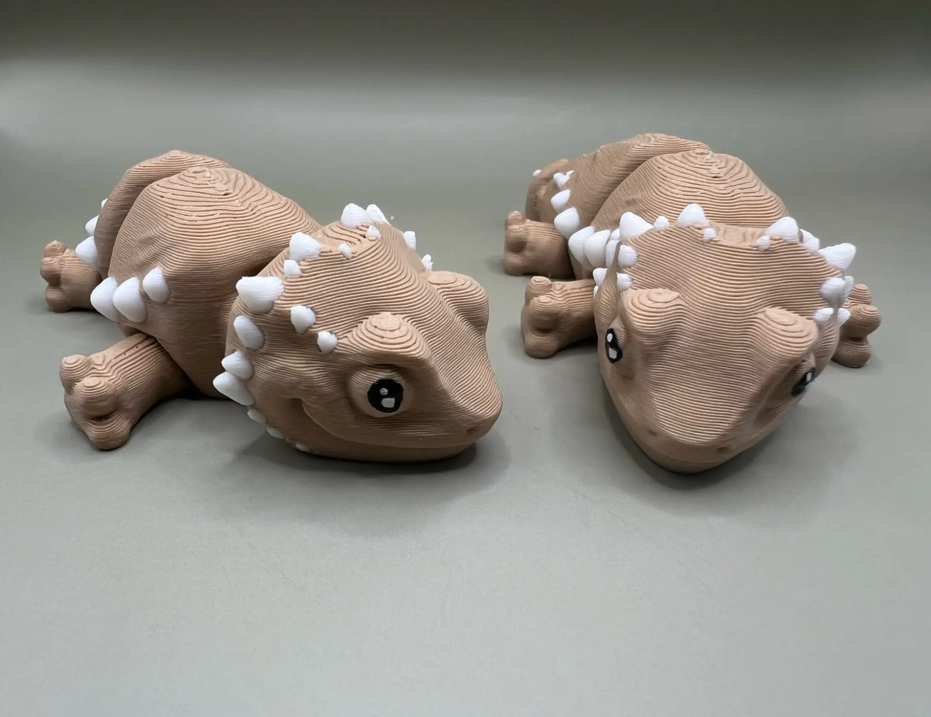 Flexi Fidget Cute Baby Bearded Dragon 3D Printed Model Gift articulated available as with or without Keyring for Party bags