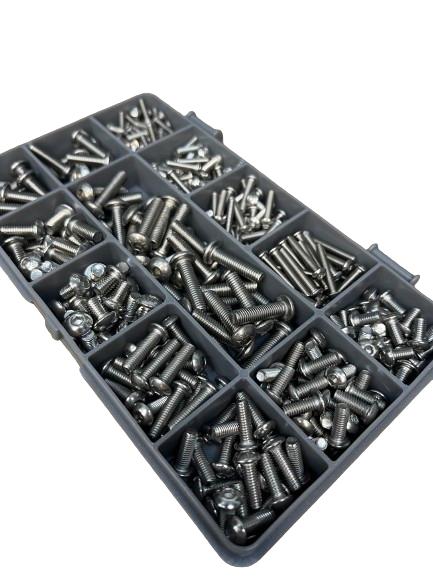 325 Piece Assorted Stainless Steel Socket Allen Button Machine Screws M3 M4 M5 Kit 4