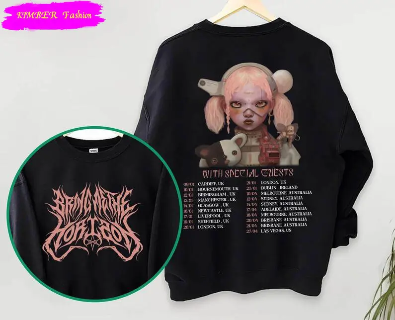 Limited Bring Me The Horizon Shirt, Bring Me The Horizon Tour Sweater Long Sleeve Casual, Crewneck, Menswear, Pullover, Basic, Jackets, Layer