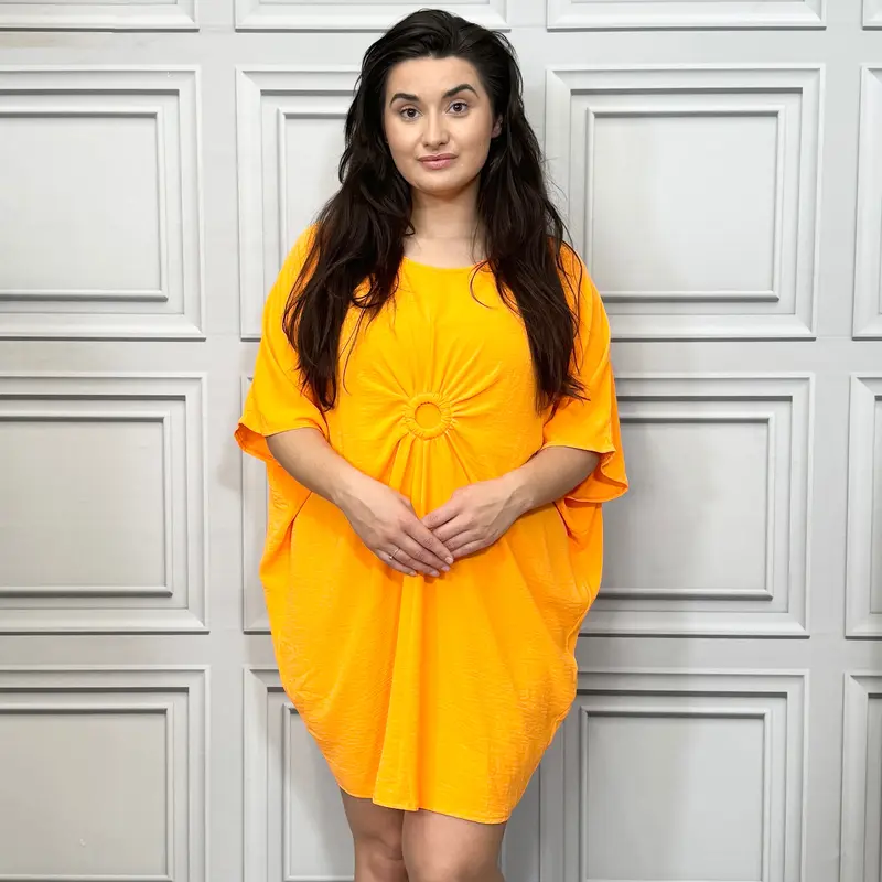 [Silu Boutique] Crinkle Ring Front Summer Dress , Fits up to UK30, Summer Dresses, Summer Wear, Women's Summer Fashion 6