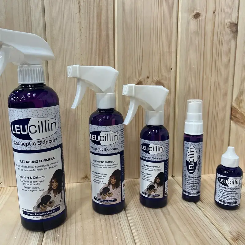 Leucillin Anti-septic Skincare Spray Range for Animals 2
