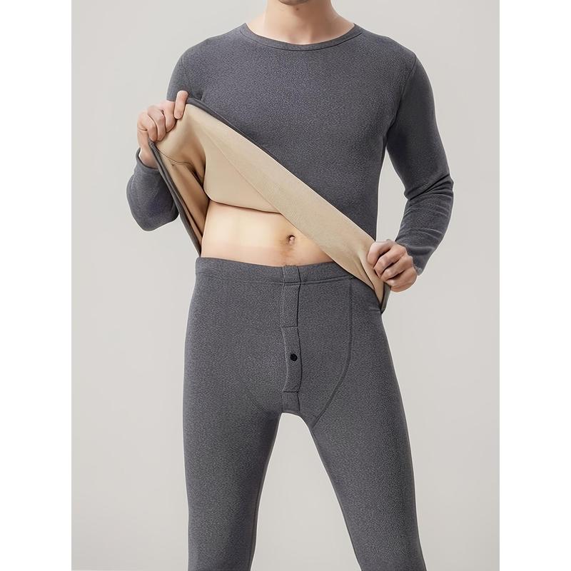 HS5100 Simple and stylish knitted two-piece set, featuring a thickened long-sleeved top and wide-leg pants.