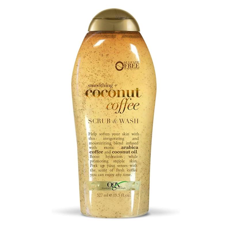Product Introduction of OGX Coffee Scrub and Wash, Coconut 19.5 Fl Oz Body Care Silky Smooth Exfoliant 3