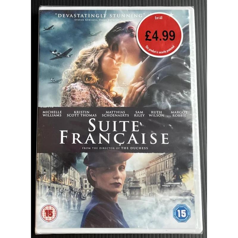 Suite Francaise [DVD] [2015], Kristin Scott-Thomas, Brand New (R79) 0
