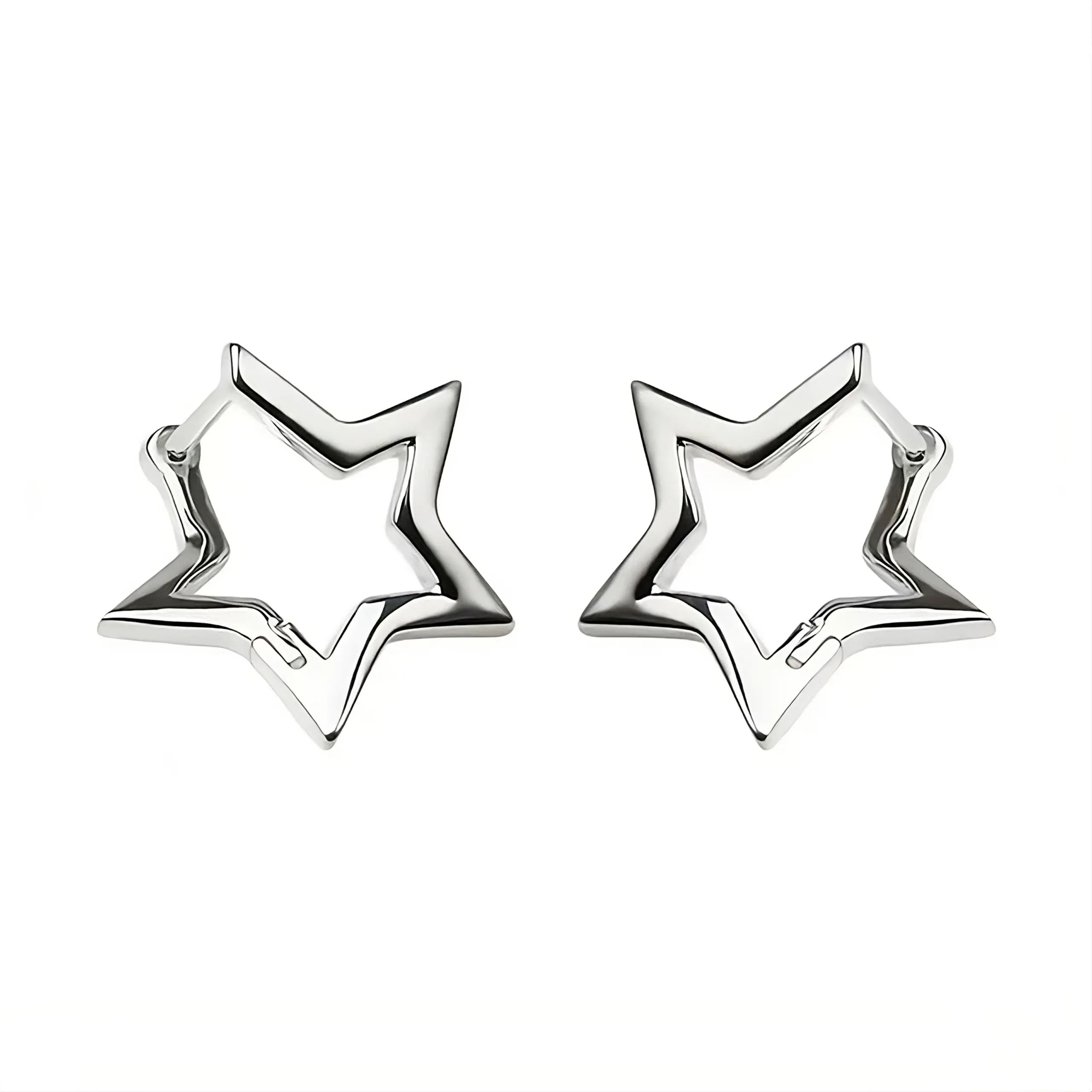 Star Huggie Hoop Earrings
