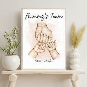 Pay What You Can Afford - Mummy’s Team Print Decor Gif Gift Poster