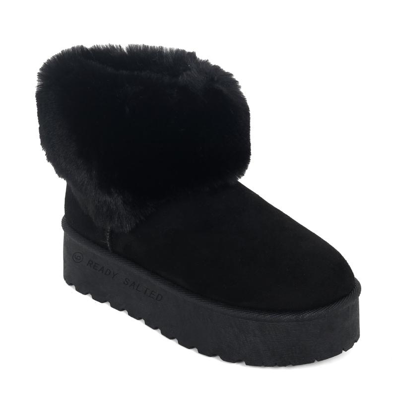 Women's snow boots Outdoor fashion ankle boots Winter warm walking shoes for girls 6