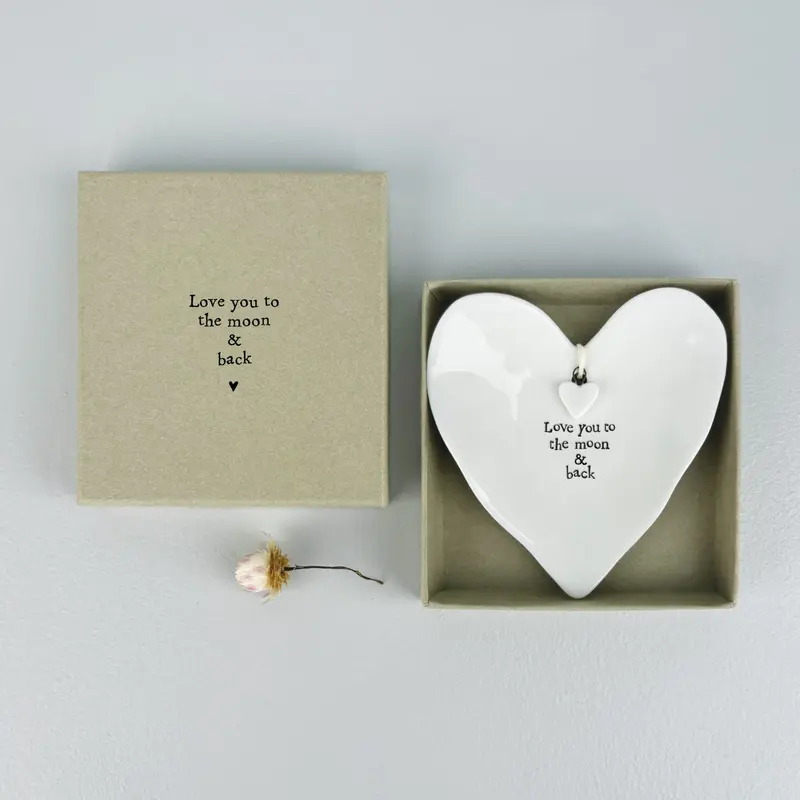East of India Heart Ring Dish - Love you to the moon.. 2