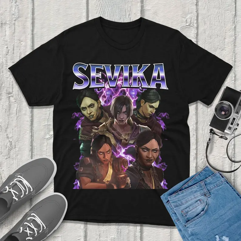 Sevika Arcane T-Shirt Unisex Vintage Streetwear League of Legends Shirt Anime Apparel fanmerch lol Merchandise League of Legends Fan gift