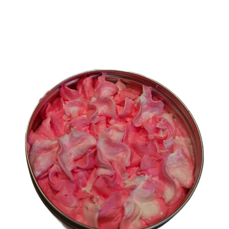 Bubbles with Scent Pink Whipped Soap with Apricot Kernel Oil and Lost Cherry Fragrance - 150g Body Wash for Moisturizing Skin Cleansing Body Care Color 1