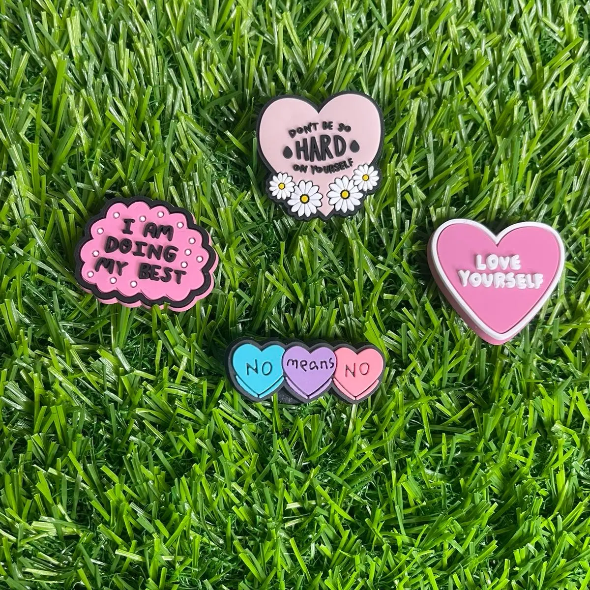 Mental Health, Positivity, self Care Shoe Charms Croc charms for crocs clogs food plush jib bitz
