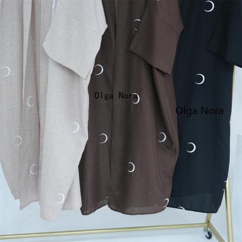 Product Introduction of OLGA NORA ON0935ON The Moon Embroidered A Woolen Sweater in Elegant Robes 21