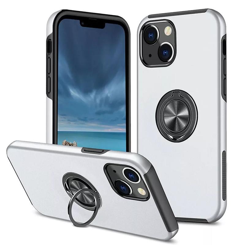 Shockproof Magnetic Ring Holder Case for iPhone 11, 12, 13, 14, 15, 15 Plus, Pro & Pro Max - 360° Adjustable Ring Stand Cover, Durable Magnetic Shockproof, Cellphone Smartphone Ring Holder Case Phone case Protector Protector Protection, Protective 4
