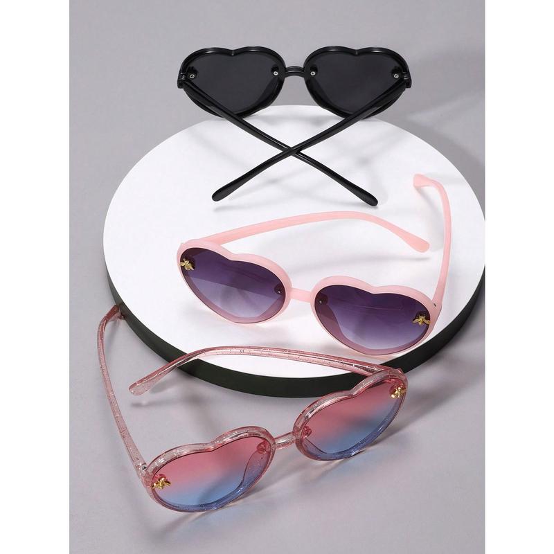 3pcs/Set Heart Shaped Fashionable Children Fashion Glasses 4