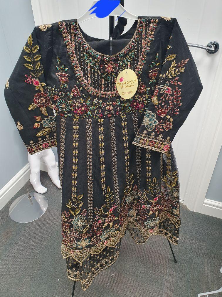 Product Introduction of KIDS COLLECTION GIRLS BEAUTIFUL EMBROIDERED NET handmade froke maxi 9