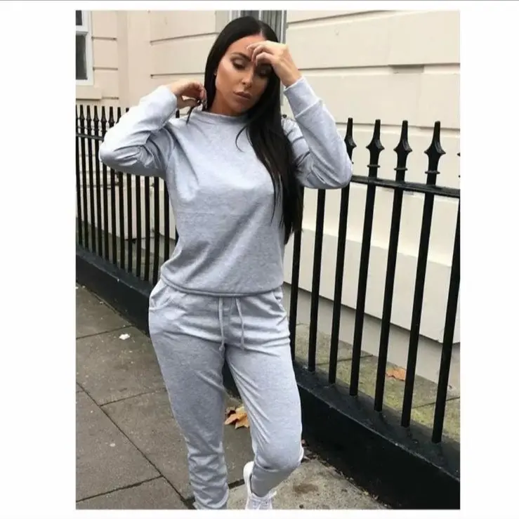 Women’s Marrisa 2Pcs Casual Tracksuit Joggers Slim Fit Trouser Set  Autumn/Winter Women’ Wear Long Sleeve coord Set Womenswear Polyester Dress Blazer 5