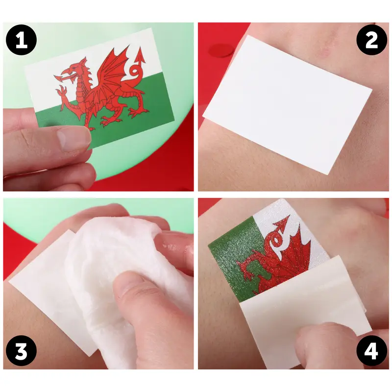 Wales Supporter Set - Stylish Welsh Bucket Hat, Inflatable Sword & Shield Accessories for Events Masks CYMRU Menswear Outfit Clothes Costumes 4