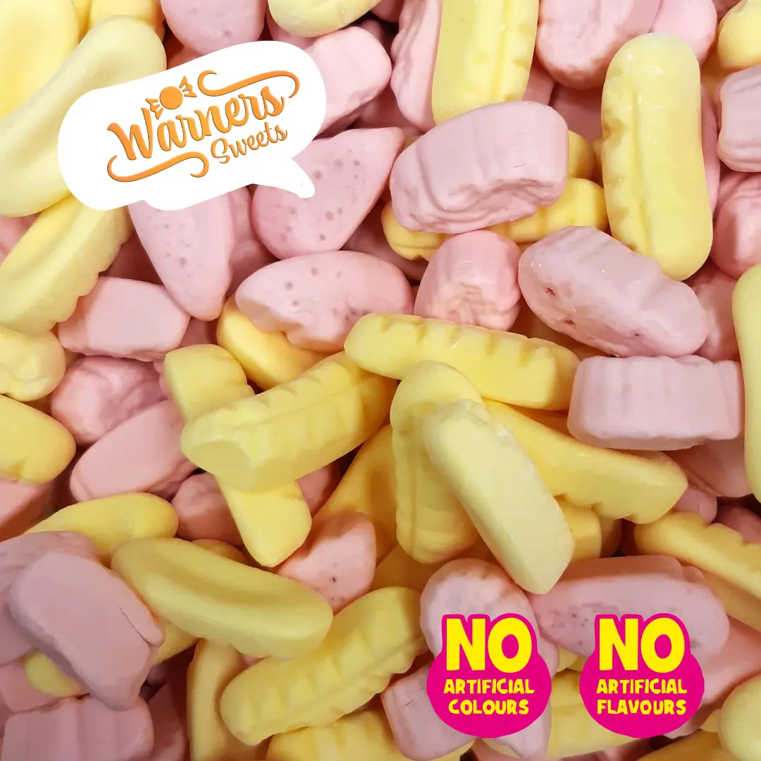 Mini Shrimp And Banana Mix - Traditional foam sweets