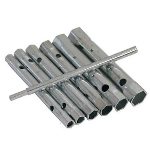 6PC BOX SPANNER SET PIECE TUBULAR WRENCH SOCKET SET 10mm-19mm HEAVY DUTY SP150