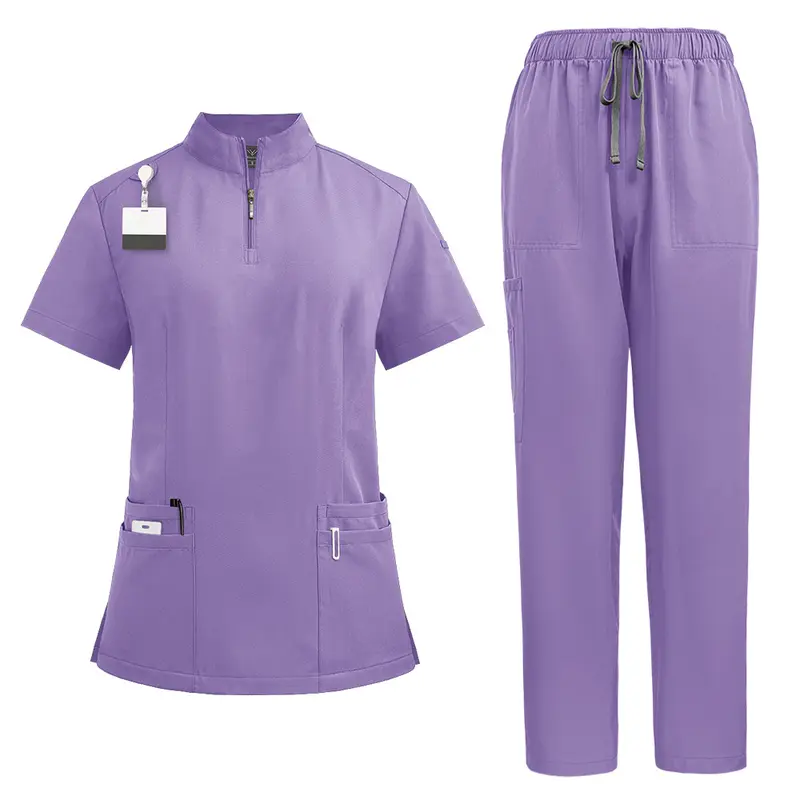 2024 New Hospital Medical Scrub Suits Uniform Women Men Scrubs Set Beauty Work Clothes Nurse Accessories Dental Surgery Suit 3