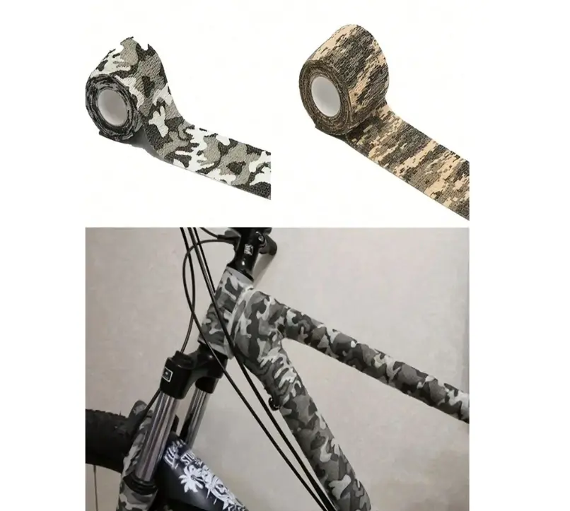 1pc Waterproof Camouflage Sticker - Non-Woven Anti-Scratch Tape To Protect Your Bike Frame And Fork