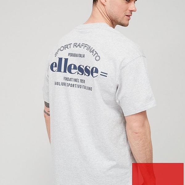 Ellesse Liammo Men's T-Shirt - Short Sleeve Cotton Summer Top - Size M - Menswear, Tshirt Stylish Outdoor 1
