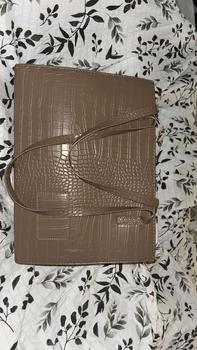 Product Review of Fashionable New Stone Pattern Casual Large Bag - Spacious Solid Color Handheld Tote & Shoulder Bag from T**e b**🌹 0
