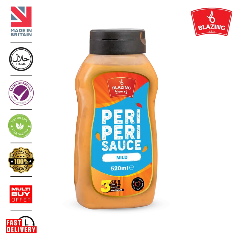 Blazing Mild Peri Peri Sauce Perfect for Chicken & Meat. Dipping/Tossing/marin 3