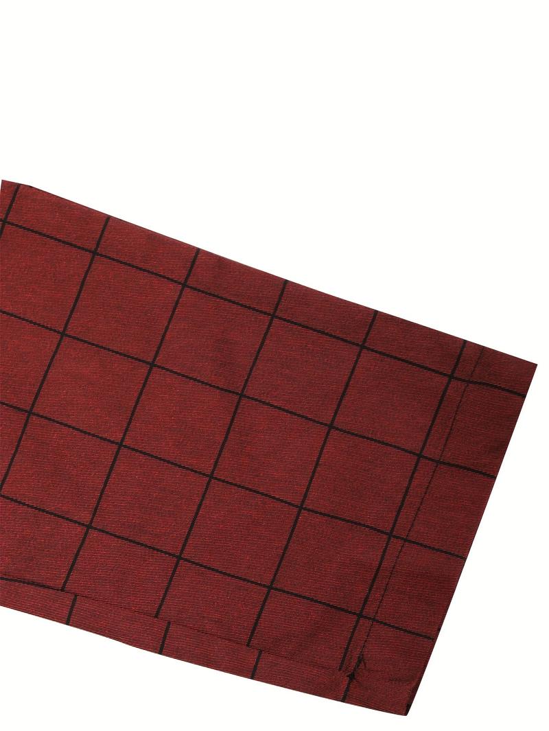 Product Introduction of Elegant Plaid Slacks, Men's Casual Vintage Style Dress Pants For Business Banquet 15