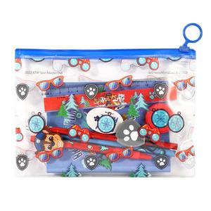 Paw Patrol 9pcs Transparent Filled Pencil Case Stationery Set Waterproof Boys Girls Kids Children School Travel Exam