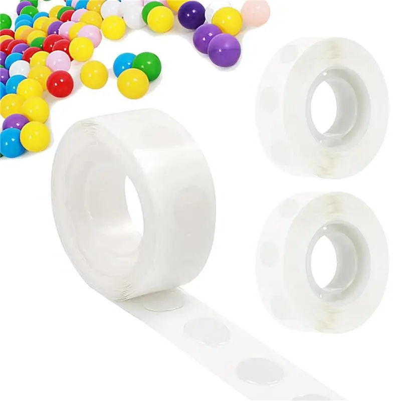 200pcs Balloon Glue Dots Double Sided Adhesive Dots Stickers Glue Points,Removable Balloon Sticky Dots Tape for Birthday Party Wedding Xmas Decor DIY Scrapbooking Arts & Crafts Glue(2 Rolls)