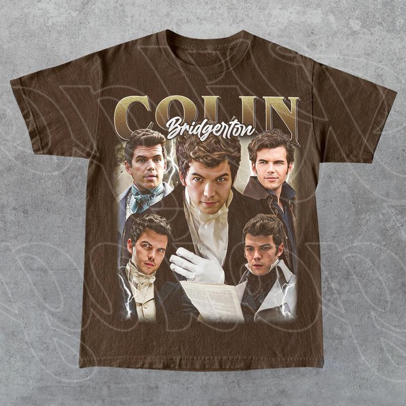 Limited Colin Bridgerton Vintage Shirt, Gift For Woman and Man Unisex T-Shirt, Bootleg Graphic Tee, All Weather Clothing, Cotton Pullover, Size Available Up To 3XL 2