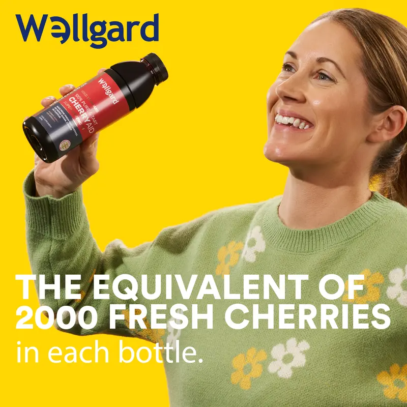 Wellgard Cherryaid Tart Cherry Concentrate, Sour Cherry Juice Supplement, Cherry Juice for Sleep, Sleeping Supplement 6