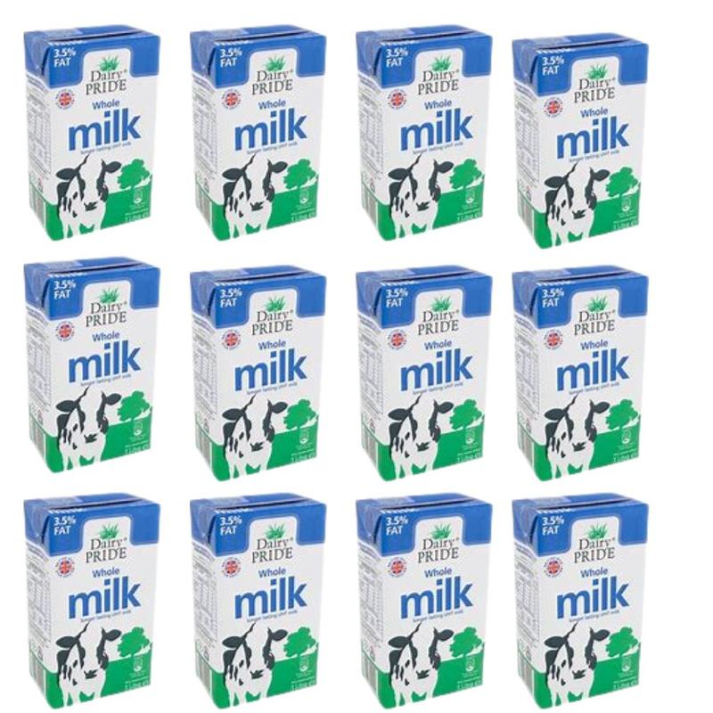 Dairy Pride Longer Lasting Uht Whole 3.5% Fat Milk 1L x12 0