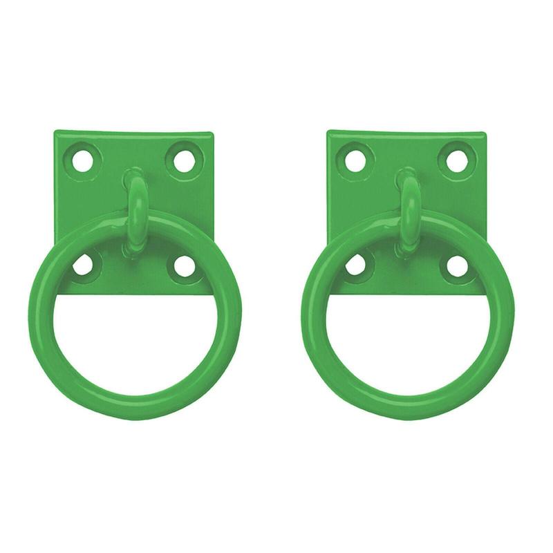 Perry Equestrian 2 Pack Tie Ring on 50mm Plate Stable Tie Up Ring Horse Pony 5
