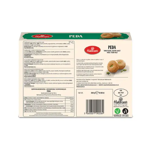 Haldiram's peda ( Traditional Indian sweet made from milk) - 300g 1