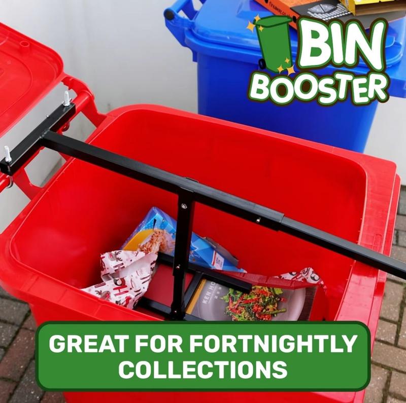Bin Booster - No More Overflowing Bins- Introducing Bin Booster, the hygienic HANDS-FREE way to dramatically reduce the volume of your general waste, garden waste & recycling 8