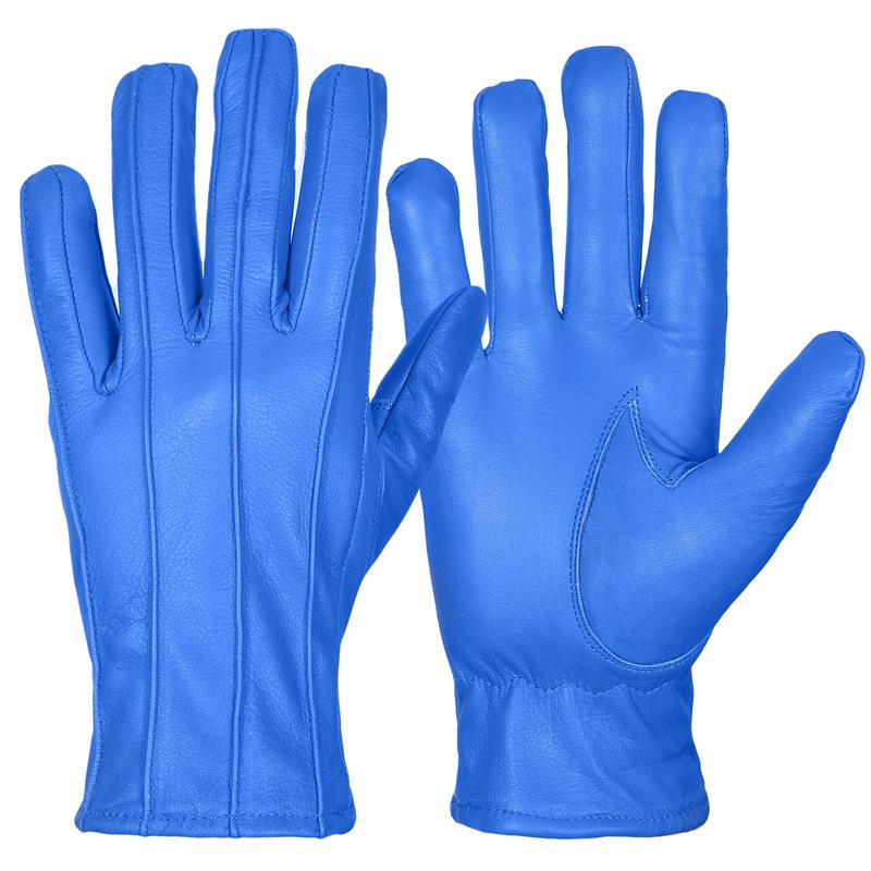 Mens Leather Gloves soft feel fully lined fleece winter warm outdoor walking new 5