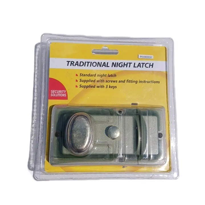 Hiatt Traditional Night Latch with 3 Keys, Screws & Fittings