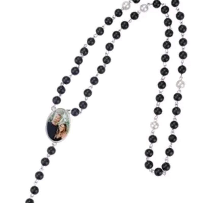 Personalised Photo Rosary Beads - Customizable necklace with Your Own Image 2
