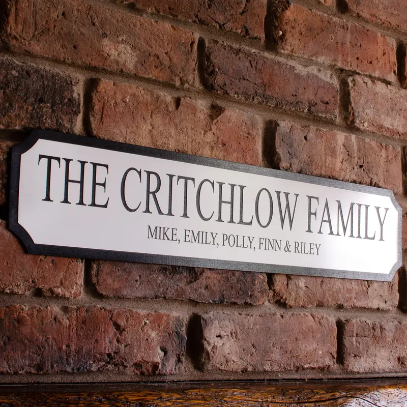 Personalised Family Street Sign - Outdoor Waterproof 5