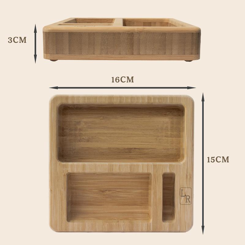 LavaRose Rolling Knife Sharpener Bamboo Base for Kitchen (Roller sharpener not included) 5