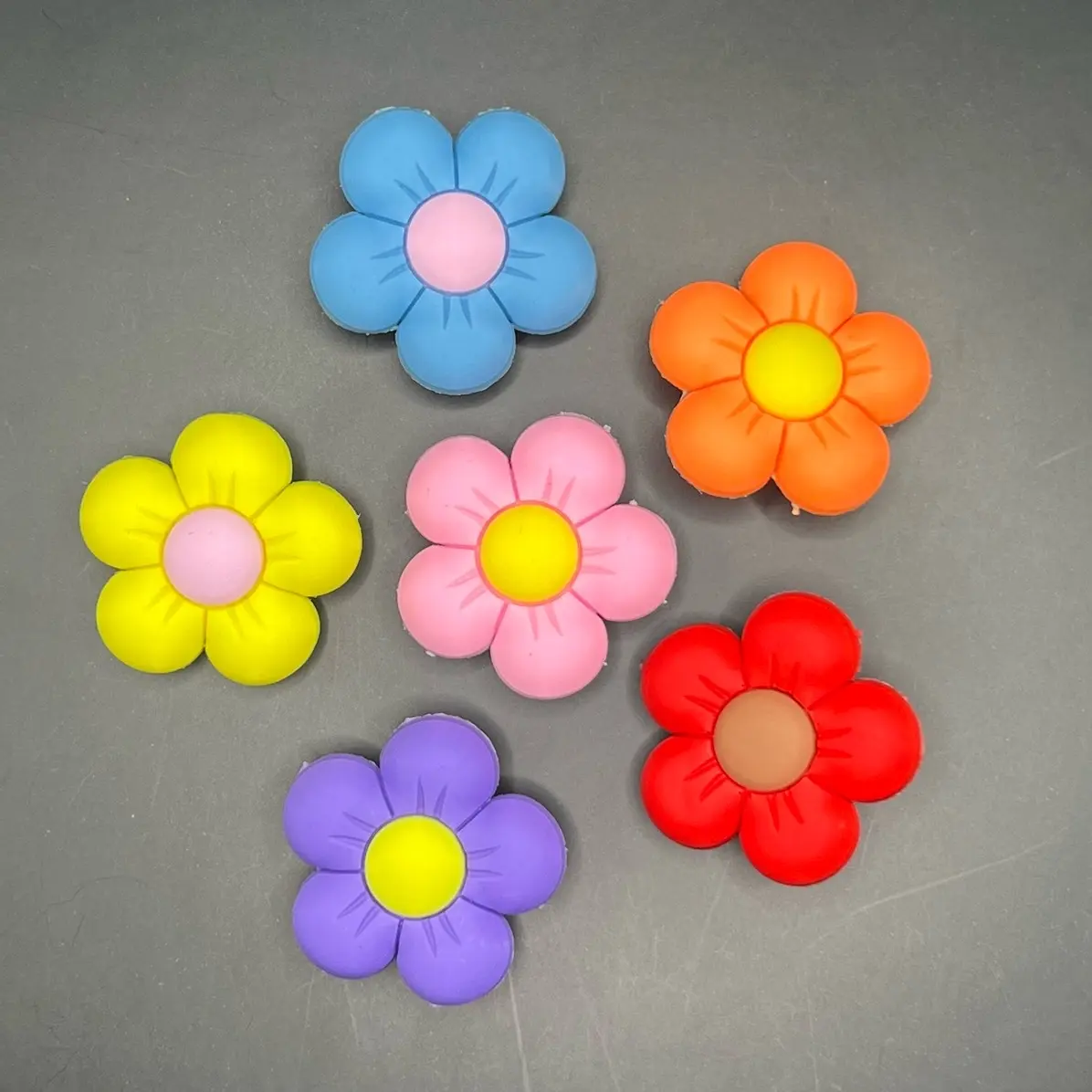 Colourful Daisy Croc Charms | Croc Charms | Jibbitz | Shoe Decorations | Clog Decoration | Footwear Design | Charm Decoration | Price is for 1 Piece
