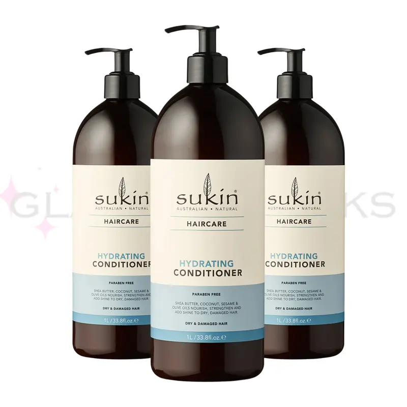 Sukin Hydrating Conditioner 1L - Pack of 3 0