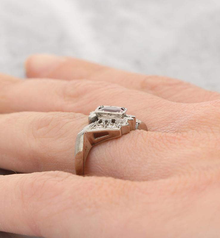 Ruby and diamond cocktail ring 3